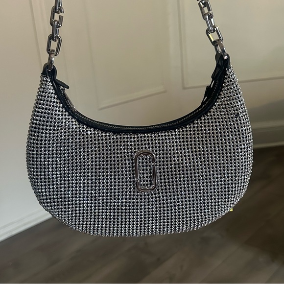 MARC JACOBS The Small Curve Shoulder Bag - Mesh - Silver - Picture 10 of 11